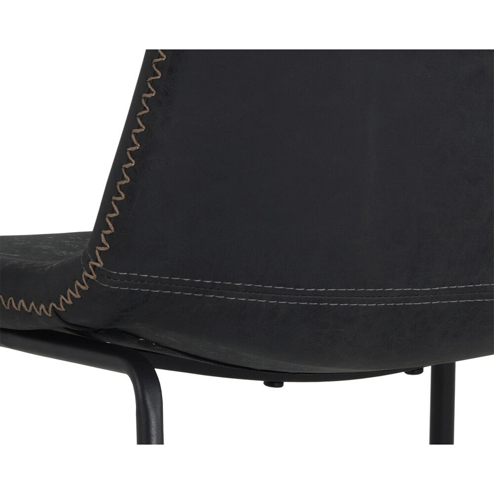 Cal Antique Black Dining Chair, Set Of 2